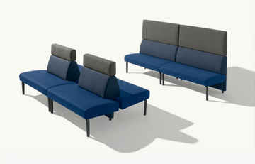 AMBIT 1061 - Fabric bench seating with back by Et al. - view 3